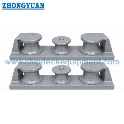 75–350 mm Marine Drie-Roller Chock | CB/T 38-1999 Type C met Gietstalen Rollen