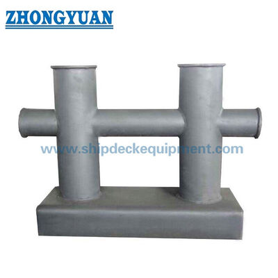 200×300 mm Deck-geweld Double Cross Bitt Bollard GB/T 554-2008 Type DH voor scheepsverbinding
