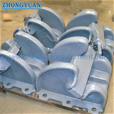 Bout-type ankerkettingstopper voor 17-68 mm ketting | JIS F 2002-type, gietstaal of nodulair gietijzer