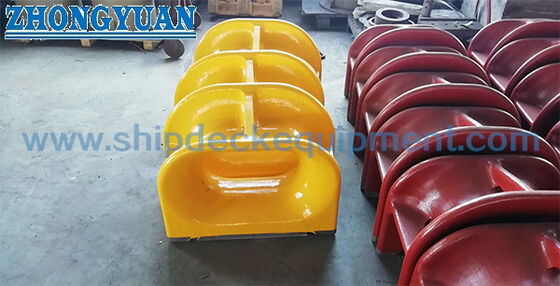 Deck Mounted Cast Steel Mooring Chock. ISO 13713 Type A voor scheepsmooring en sleep.