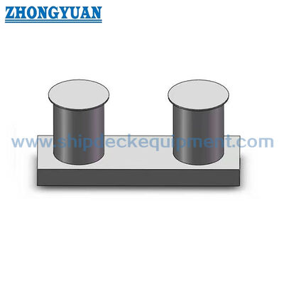Dubbele bollard met inzetbasis voor scheepsverbinding en sleep GB/T 554 type B
