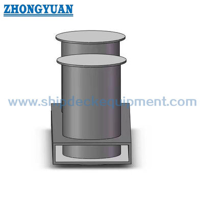 Dubbele bollard met inzetbasis voor scheepsverbinding en sleep GB/T 554 type B