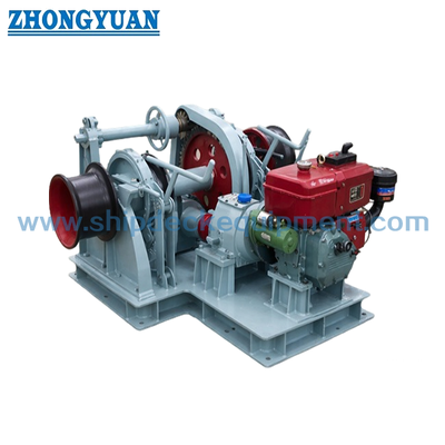 38mm Dieselmotor-betriebene Doppel-Gypsy-Marine-Ankerwinde für Schiffsdeck
