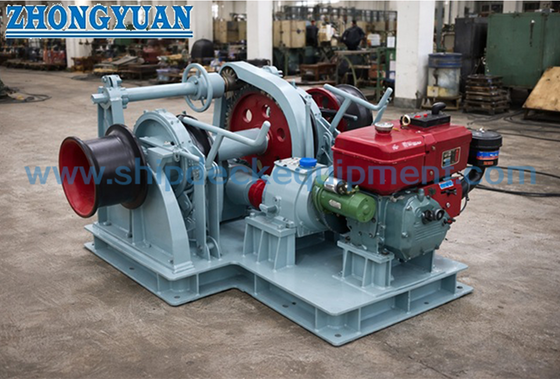 38mm Dieselmotor-betriebene Doppel-Gypsy-Marine-Ankerwinde für Schiffsdeck