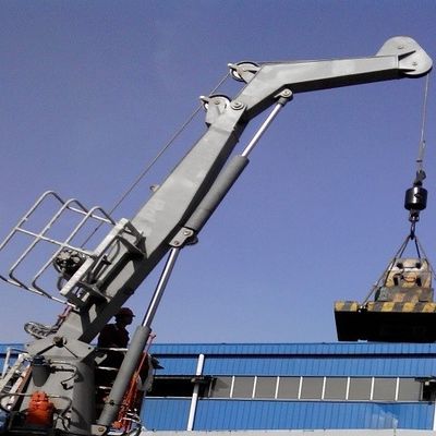 De Boom Zwenkende Kraan van het voetstuk Hydraulische Gewricht 	Het Materiaal van het schipdek