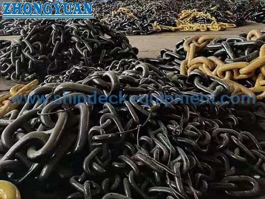 Stud-Link Marine Anker Chain U1 U2 U3 Flash-Butt Gesoldeerd voor scheepsverankering