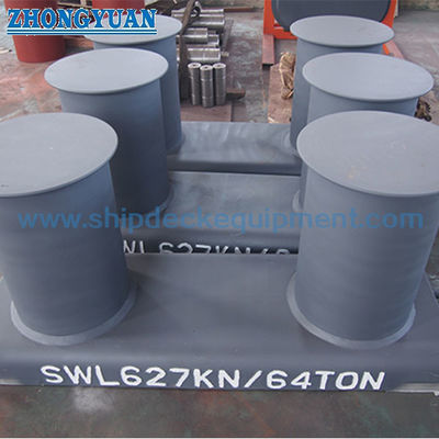 50–100 mm Schuine Dubbele Bitt Meerpaal | CB/T 169-2011 Type A Enkele Basis