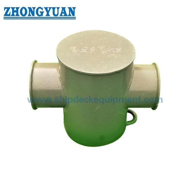 ISO 13797 Plate Fabricated Pipe Welded Mooring Towing Cruciform Bollards
