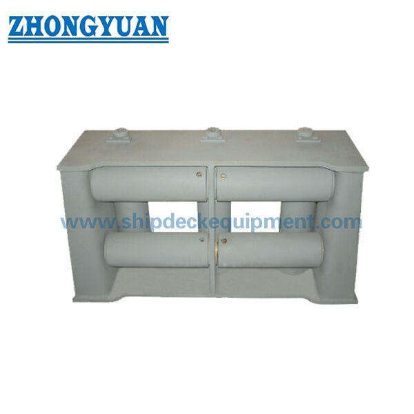 Zeven rol universele fairlead met bovenste rol. CB 3062 type D voor scheepsverbinding en sleep.