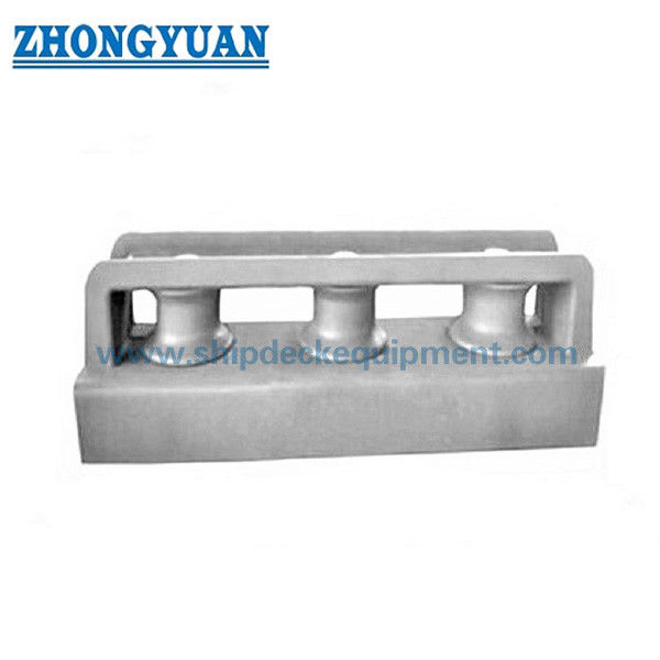 150×450 mm gesloten type 3-roller scheepsboord fairlead met voetstuk.
