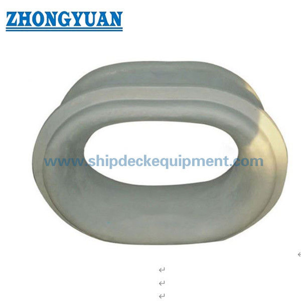 Marine Bulwark gemonteerde gietijzeren mooring Chock. CB 34-76 Type A met gladde touw-contact straal.