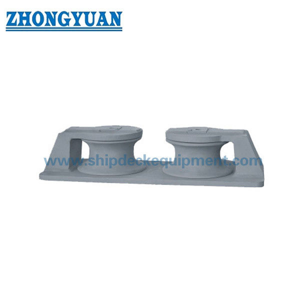 Marine Twee-Roller Chock | CB/T 38-1999 Frame Type met Gietstalen Rollen voor Scheepsaanleg
