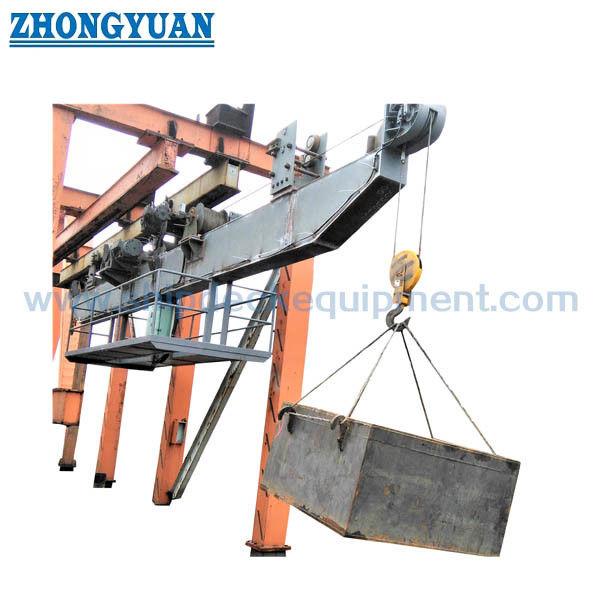 Voorziening Crane Ship Deck Equipment van de twee Haken de Horizontale Brug